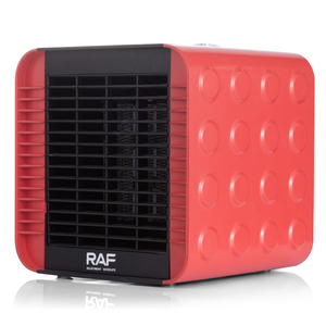 RAF 1500W Forma de bloque de construcción Perilla de protección múltiple Control Termostato ajustable Calentador de ventilador Calentador portátil Calentador eléctrico