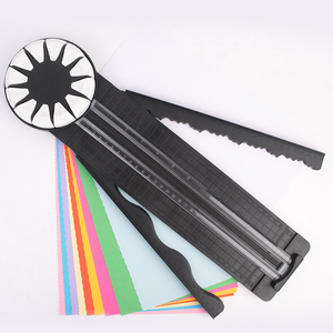 Çok fonksiyonel 12 1 kağıt kesici DIY noktalı çizgi düz çizgi dalgalı çizgi kağıt kesici basın kırışık el defter kağıt kesici - Product Image 1
