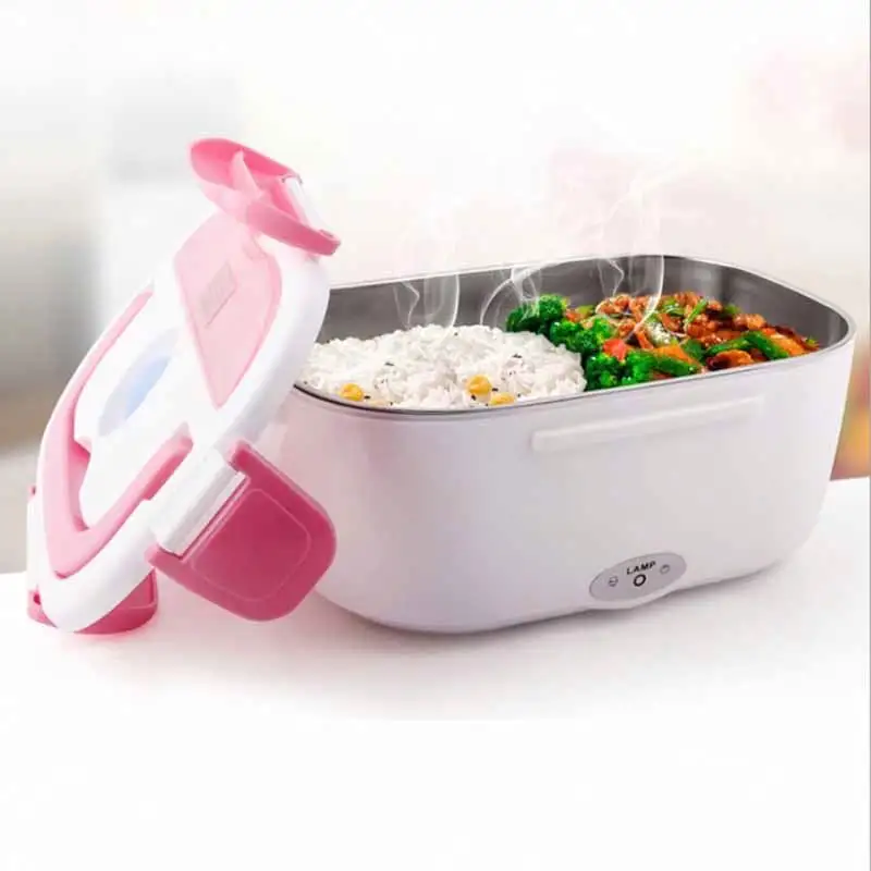 Boîte à lunch chauffante facile à transporter chauffage électrique rechargeable boîte de stockage des aliments boîte à lunch chauffante