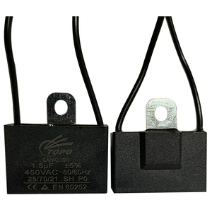 最好的价格0.5uf 0.9uf 1uf 4uf 450v cbb61风扇电容器与工厂价格 - Product Image 6