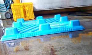 HUADING 9 Feet hafif görev Nestable plastik paletler 4 yönlü giriş düşük maliyetli dağıtım ile tek yüzlü endüstriyel paletler - Product Image 2