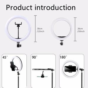 Wholesale 10/12 Inch Foldable RGB Ring <strong>Light</strong> <strong>High</strong> Quality Mini Desktop Phone Selfie Photographic Lighting Trifoot for Mobile - Product Image 6