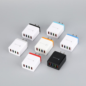 4USBポート充電器3A急速充電ヘッドQCプロトコル3.0携帯電話充電器英国標準ヨーロッパ標準充電ヘッド - Product Image 5