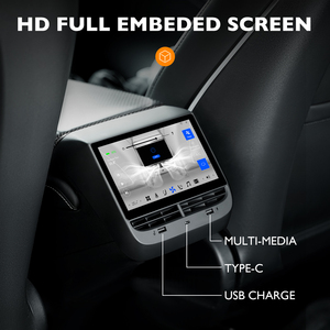 7-Zoll-Bildschirm auf der Rückseite für Tesla Model 3Model Y Android 12 Multimedia-Player zur Steuerung der Klimaanlage - Product Image 2