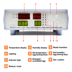 Controller dell'incubatore XM18K-2 regolatore del display digitale della temperatura e dell'umidità AC/DC - Product Image 3