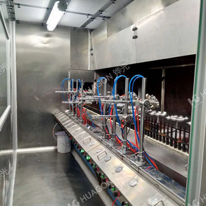 Il nuovo motore PLC automatico dei componenti della macchina per verniciatura a spruzzo include cabine a spruzzo forno per la linea di produzione di rivestimento - Product Image 1