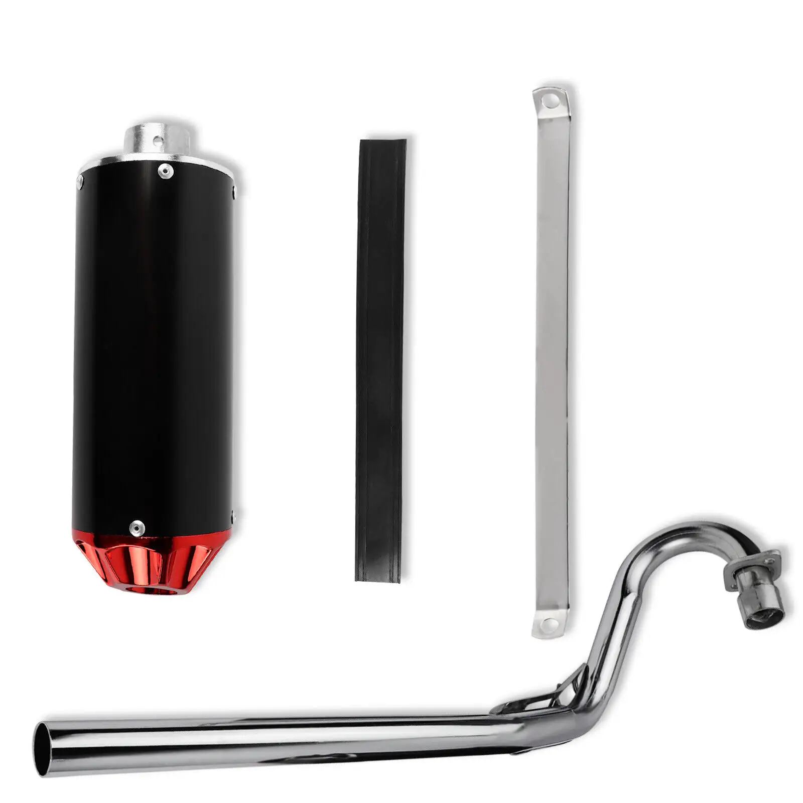 Moto moto 28mm tubo di scarico silenziatore in lega di alluminio per Honda CRF50 XR50 SSR Dirt Pit Bike ATV Quad 110cc 125cc