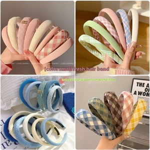 2025 Phụ nữ mùa hè ép tóc thẻ cao cranial Top tóc bó tươi bọt biển màu kích thước nhỏ ban nhạc có thể giặt tóc - Product Image 2