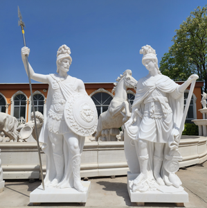 Tượng chiến binh Hy Lạp cổ đại bằng đá cẩm thạch, kích thước người thật, nam và nữ, đang bán - Product Image 6