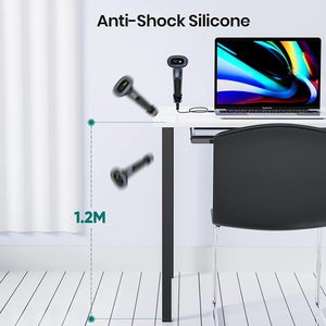 Handheld CMOS Image Automatic Screen <strong>Scanning</strong> USB Wired Inventory 2D 1D <strong>QR</strong> Bar <strong>Code</strong> Reader Barcode Scanner - Product Image 6