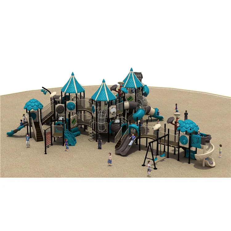 Jardín de Infantes de la guardería niños Juego niños escalada diapositiva equipo al aire libre zona de juegos