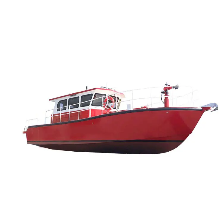 モニターファイヤーポンプキャビンクルーザータイプのカスタマイズ可能な13mアルミニウム消防救助ボート