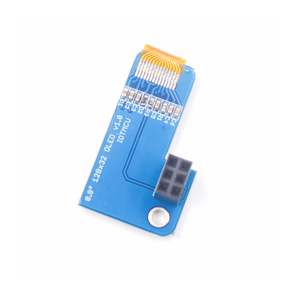 Modulo piolo 0.91 pollici I2C SSD1306 blu OLED Display lampone Pi OLED 128x32 per lampone Pi OLED - Product Image 2