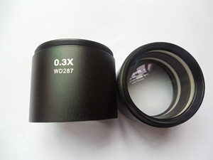 0.3倍辅助透镜 (用于0.67x-4.5x头) 长工作距离显微镜物镜 - Product Image 2