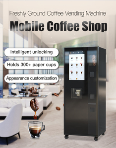 Neueste kommerzielle automatische Bohnen becher Kaffee automat Fünf Eimer Drop Cups QR-Code Token SDK-Funktion für Partys - Product Image 3