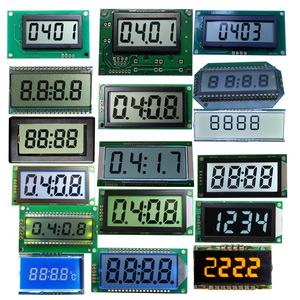 Micro 4 cifre a 7 segmenti tn lcd di fabbrica ad alta luminosità di fabbrica display a cifre con retroilluminazione a led bianco - Product Image 4