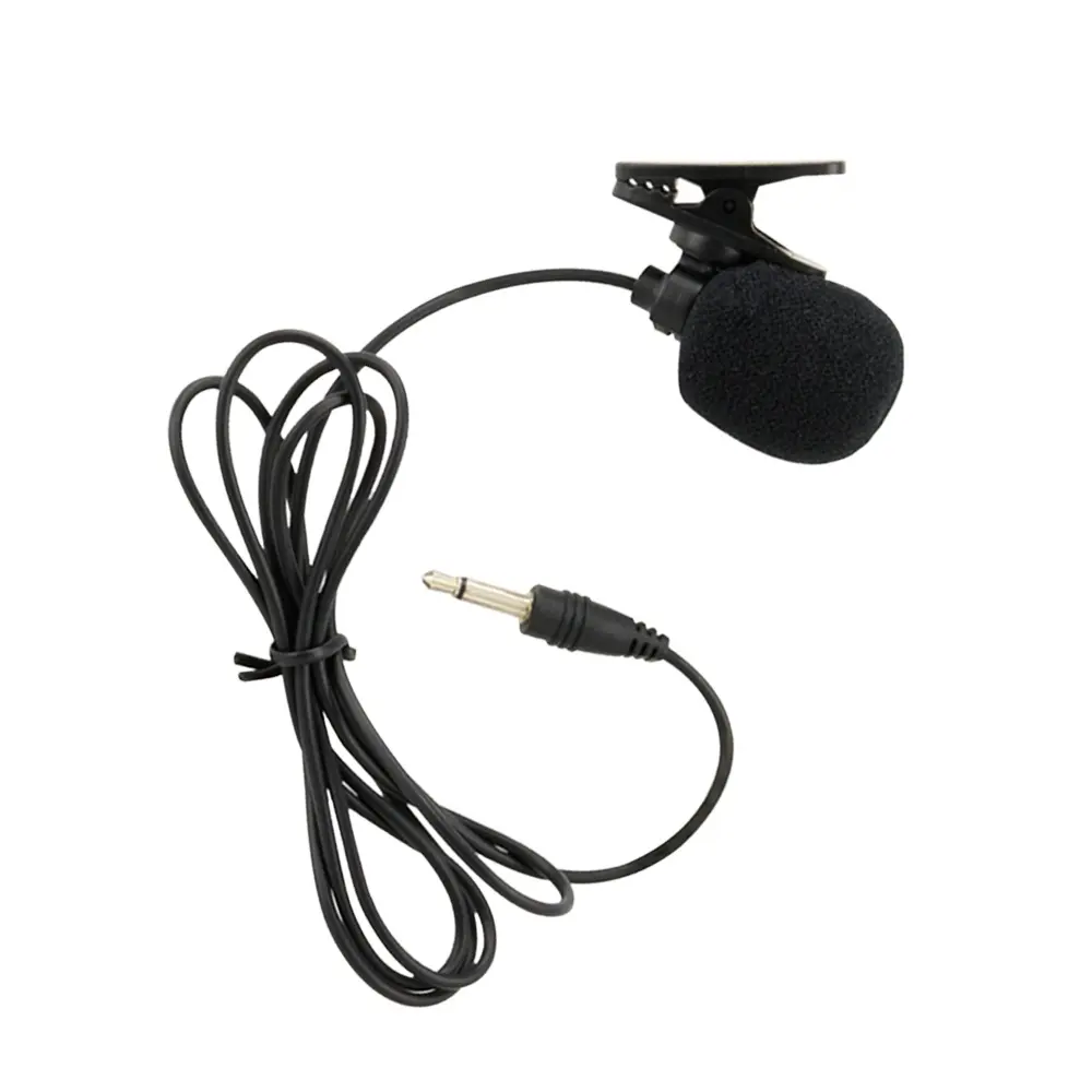 Yaka mikrofonu taşınabilir kablolu klipsi telefon ve dizüstü bilgisayar için mini mikrofon