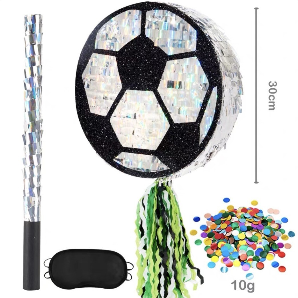 Ruban de football pinata-bricolage brillant-oeil bâton