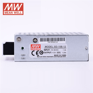 Fuente de alimentación conmutada de entrada de 18 ~ 36VDC Meanwell, convertidor de salida única de 15W y 12V, 1, 2, 1, 2, 2, 1, 2 - Product Image 3