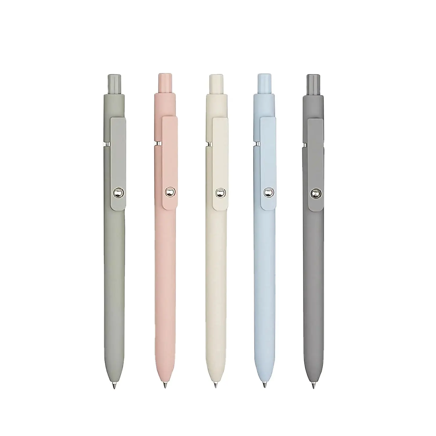 Venda quente Grande Capacidade Gel Pen Rubber Plating Gel Pen Negócios Retro Forma Morandi Cores Simples Gel Pen
