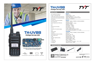 TYT TH costo efficace analogico dual band walkie talkie two way radio TH-UV88 portatile a due vie radio