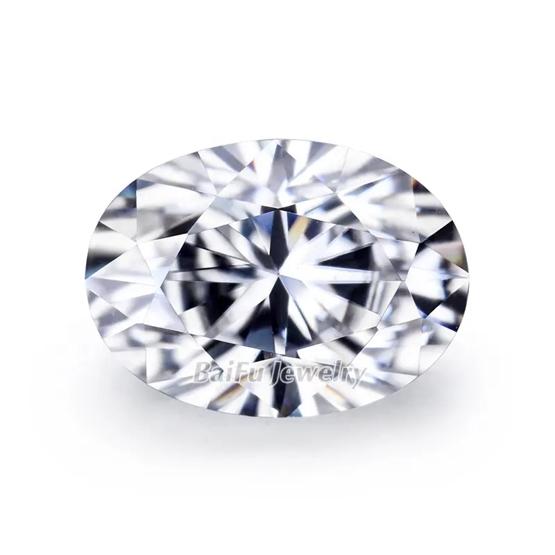 Cheapest fabbrica diretta bianco puro colore GH 1.5 carat lab grown ovale cut moissanite prezzo per anelli gioielli