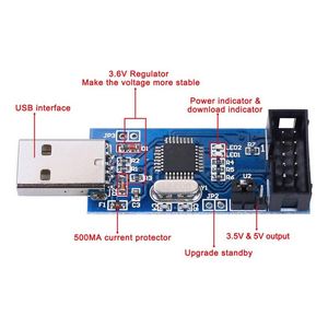 Ufficiale USBASP USBISP AVR programmatore USB ISP USB ASP ATMEGA8 ATMEGA128 supporto Win7 64