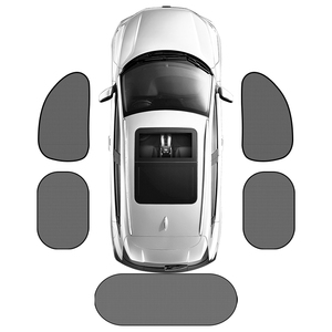 Parasoles para ventana de coche, juego de 5 piezas, cubiertas de ventana lateral de malla negra, parasol para ventana trasera, parabrisas trasero, protector solar para bloqueo UV