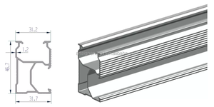Letrero DE ARTE Venta directa de fábrica Estructura de montaje solar Soporte de aluminio Rieles de montaje en techo - Product Image 2