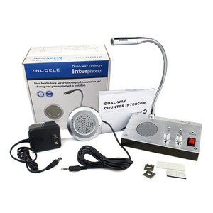 Intercomunicador de ventana, interfono antiinterferencias, sistema de contador de banco, micrófono de intercomunicación de doble vía