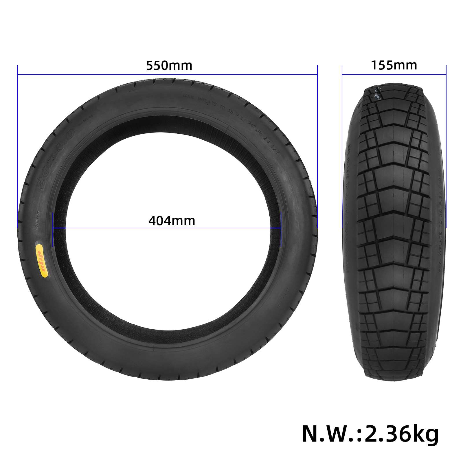 Ulip 20*4.0 FAT tire 5617.00