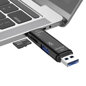 5 in 1 TF อะแดปเตอร์อ่านการ์ดชนิด C Micro USB SD การ์ดหน่วยความจำสำหรับ MacBook แล็ปท็อป USB 3.0 sd/tf OTG Card REA - Product Image 4