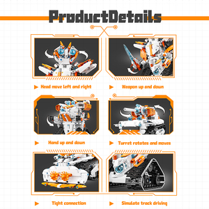 Pl003 5 in1 Programmier roboter Modell Baustein Ziegel KIT MOC Stamm roboter Kreative pädagogische Blocks pielzeug Geschenke für Kinder - Product Image 5