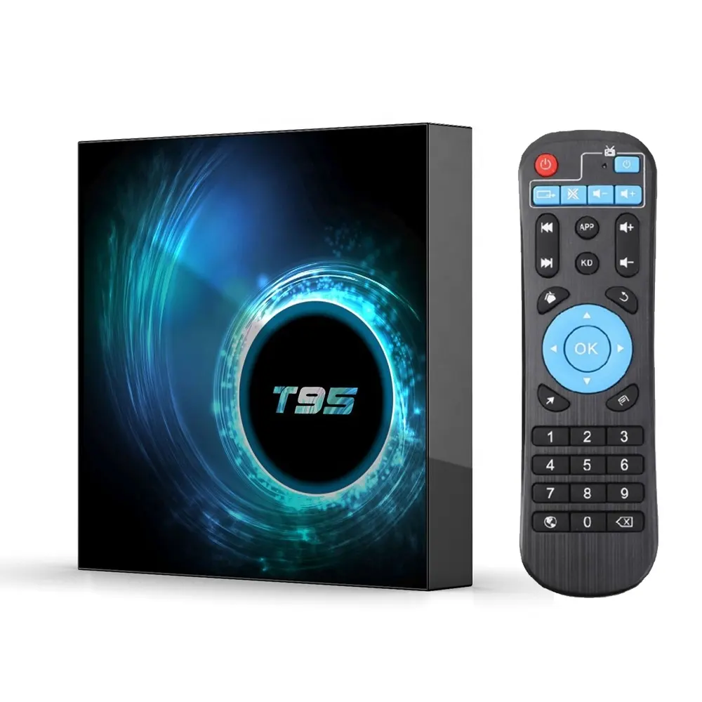 Venta caliente Android 10,0 Tv Box T95 4GB 32GB Allwinner H616 Wifi Iptv Smart Android Tv Box 10 4K T95 Digital Set Top Box