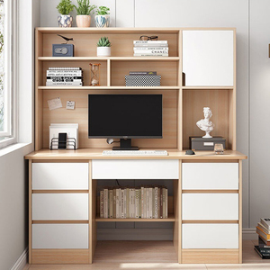 Cheap Children Study Table with Bookshelf Adult Home Office Tables Chairs <strong>Computer</strong> Desk Sets <strong>Customized</strong> Office Furniture Modern - Product Image 5