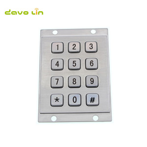 IP65 impermeabile 3x4 tastierino numerico in metallo a 12 tasti per controllo accessi citofono pannello di ingresso del telefono industriale - Product Image 2