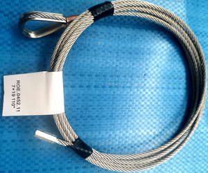 Gevlochten Staal Gecoate Veiligheidskabel Bagageslot Veiligheidskabel Draad Dubbele Lus 4 Voet 3Mm - Product Image 6