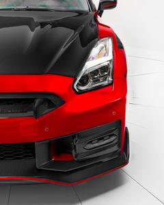 100% フィットカーボンファイバーボディキット日産GTR R35フェイスリフト2024スタイルNismo自動車部品フロントリアバンパースポイラー