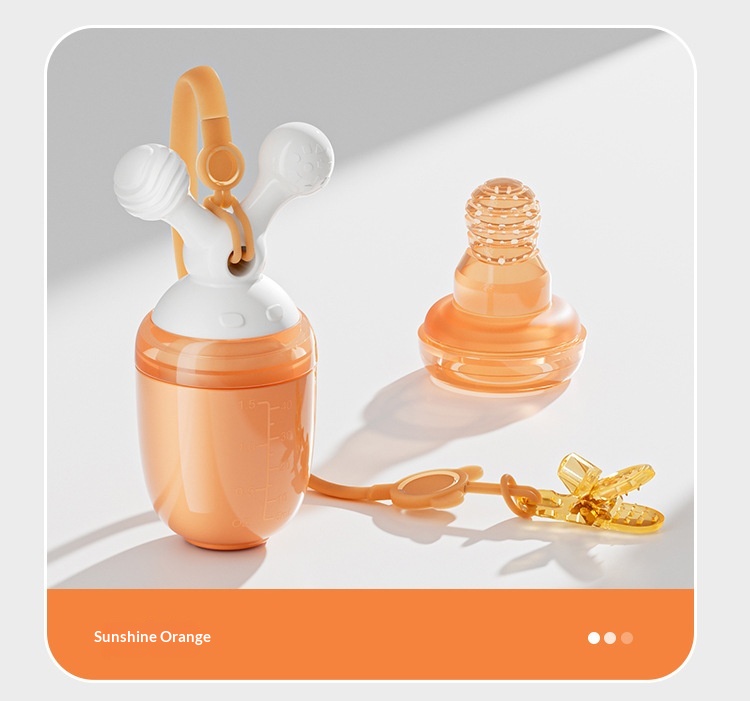 Sucette de dentition orange pour bébé
