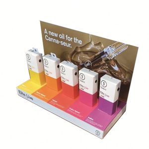 Caja de exhibición de cartón reciclado impresa PDQ personalizada, 8 Uds., botellas de esmalte de uñas, embalaje de exhibición de papel de encimera - Product Image 3