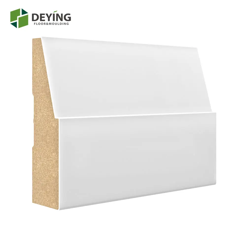 Base de MDF/moldeado de base imprimada blanca/rodapié