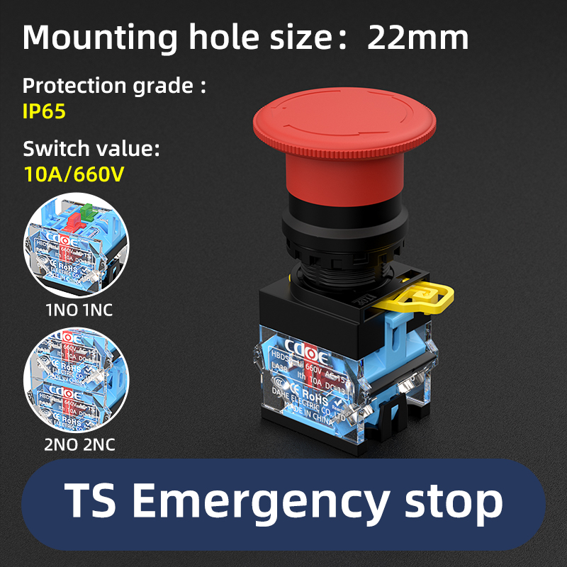Botón de parada de emergencia TS
