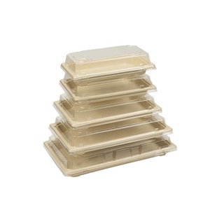 Sugar Cane Bagasse Paper Unbleached <strong>Pulp</strong> Disposable Maki <strong>Box</strong> - Product Image 1