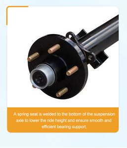 Xe tải Trailer phần Xoắn trục cho ATV rvs 3000kg bền Trailer trục lắp ráp - Product Image 5