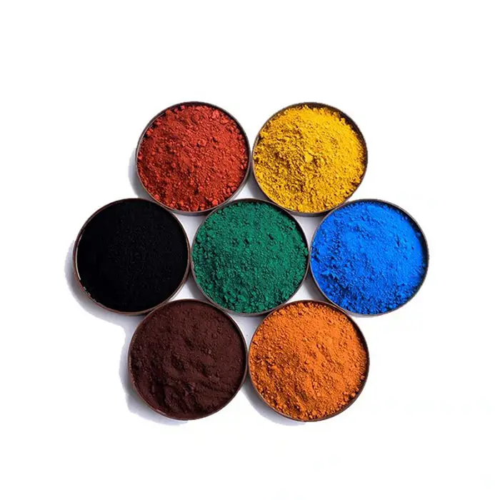 เม็ดสีที่มีสีสันเหล็กออกไซด์130แดง313เหลืองสำหรับอิฐคอนกรีตและสี
