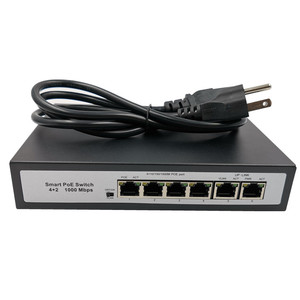 POE fonksiyonu ile CCTV IP kamera 100 W için Port POE anahtarı Mbps 4 + 2 15.4 4 Port Switch POE - Product Image 6