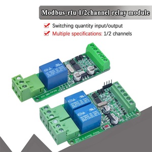 5V 12V 24V Modbus Rtu 1 2 channel Relay <strong>Module</strong> RS485 TTL Communication 1 2 way <strong>Input</strong> Relay <strong>Module</strong> - Product Image 1