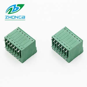 Zhongbo Factory Direct Plug-In <strong>Terminal</strong> <strong>Blocks</strong> 15Edgvh <strong>Spring</strong> <strong>Double</strong> <strong>Layer</strong> 3.81Mm RH3.81Mm Brass Straight Pin Curved <strong>Terminal</strong> - Product Image 3