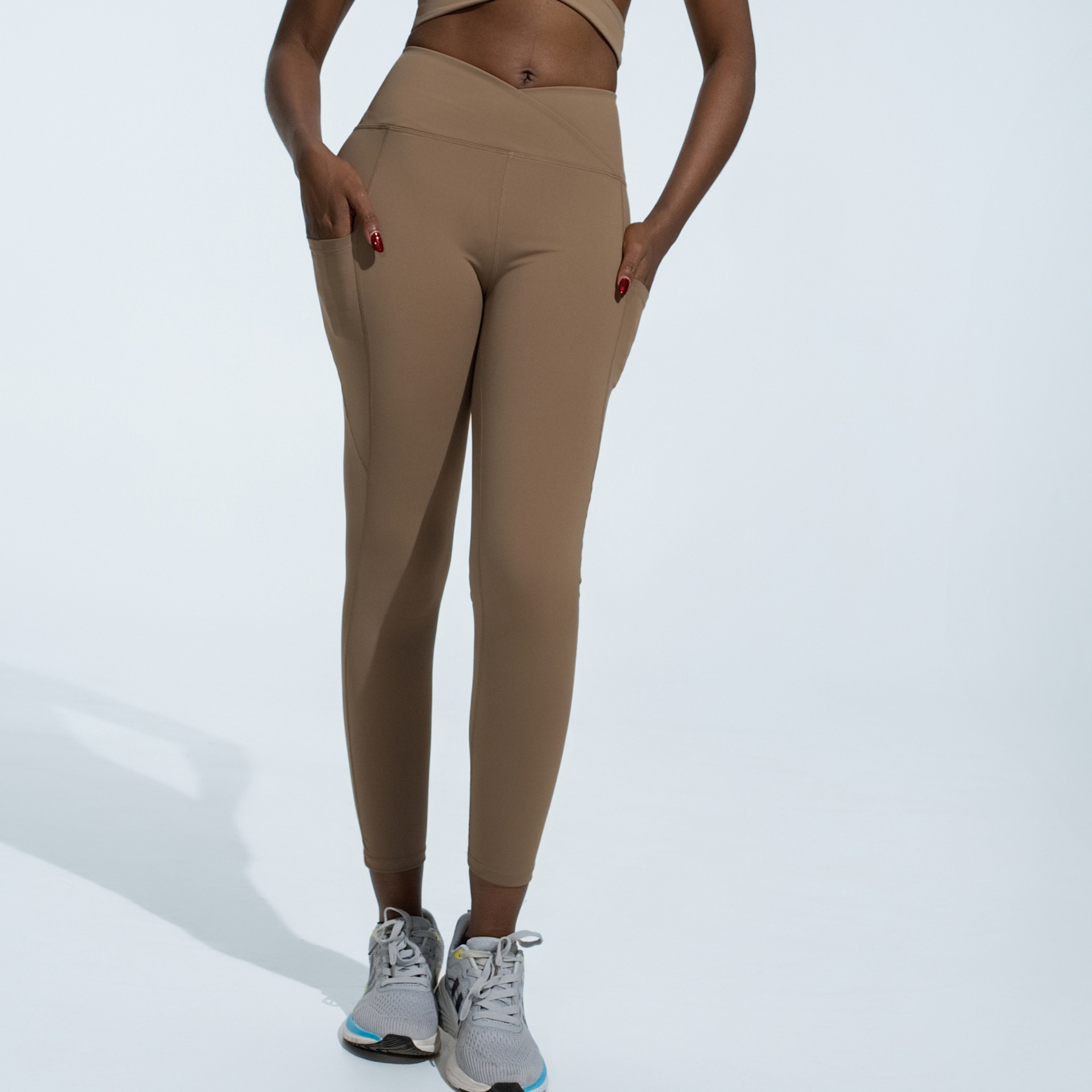 Pantalon de yoga marron