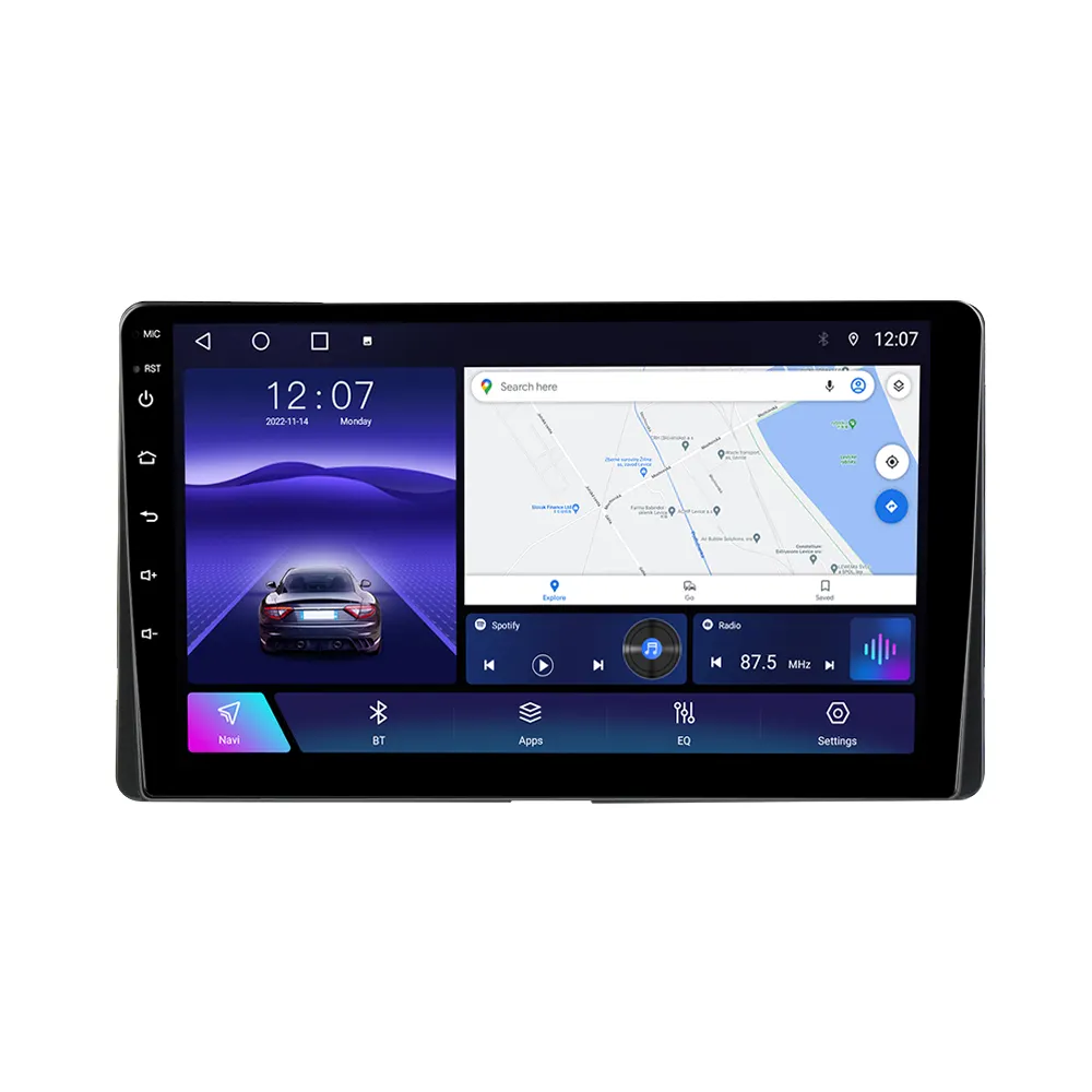 Автомагнитола NaviFly TS10 TS18 с разделенным экраном на android для Toyota Sienna 3 2014-2020 поддержка задней камеры DVR OBD TPMS